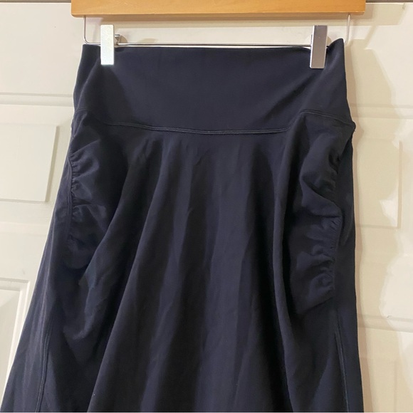 Athleta Women’s Medium Jupe Transcend High Waist Black Midi Skirt - Picture 3 of 9